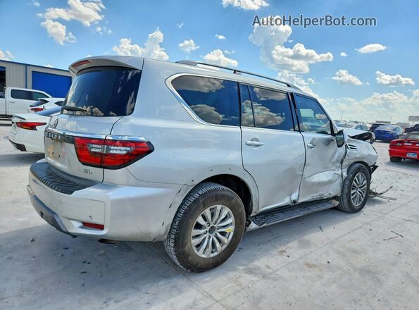 JN8AY2BAXM9371073 2021 NISSAN ARMADA Silver Rear right