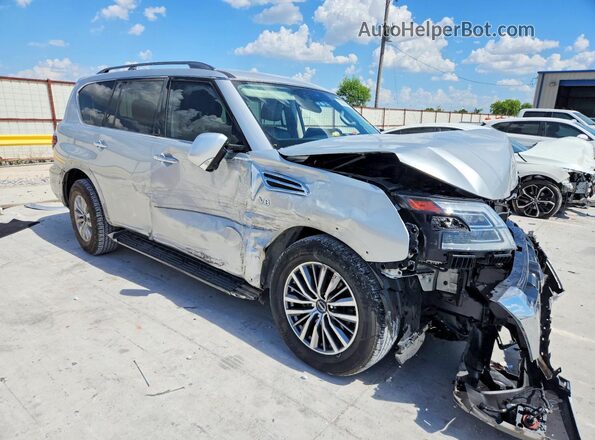 JN8AY2BAXM9371073 2021 NISSAN ARMADA Silver Front right