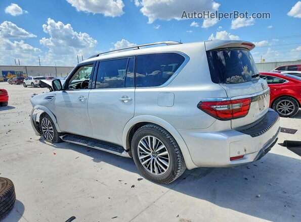 JN8AY2BAXM9371073 2021 NISSAN ARMADA Silver Rear left