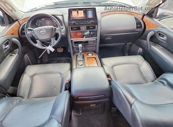 JN8AY2BAXM9371073 2021 NISSAN ARMADA Silver Dashboard view