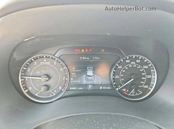 JN8AY2BAXM9371073 2021 NISSAN ARMADA Silver Instrument cluster view