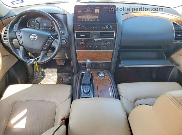 JN8AY2BC9M9146886 2021 NISSAN ARMADA White Dashboard view