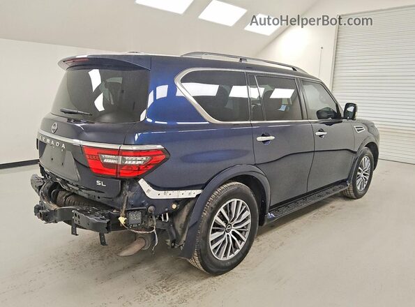 JN8AY2BC9P9182601 2023 NISSAN ARMADA Blue Trasero derecho