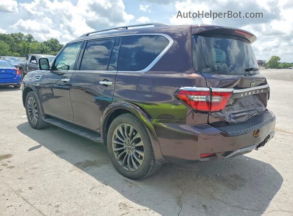 JN8AY2DB1M9793173 2021 NISSAN ARMADA Brown Trasero izquierdo