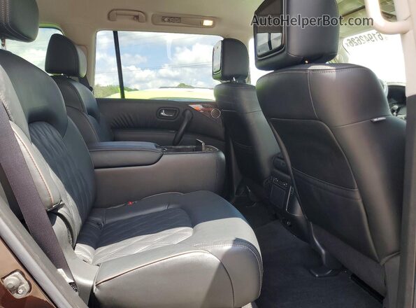 JN8AY2DB1M9793173 2021 NISSAN ARMADA Brown Vista interior trasera