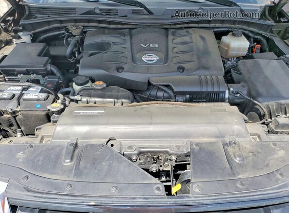JN8AY2DB1M9793173 2021 NISSAN ARMADA Brown Vista del compartimento del motor