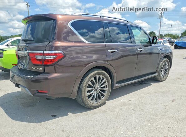 JN8AY2DB1M9793173 2021 NISSAN ARMADA Brown Trasero derecho