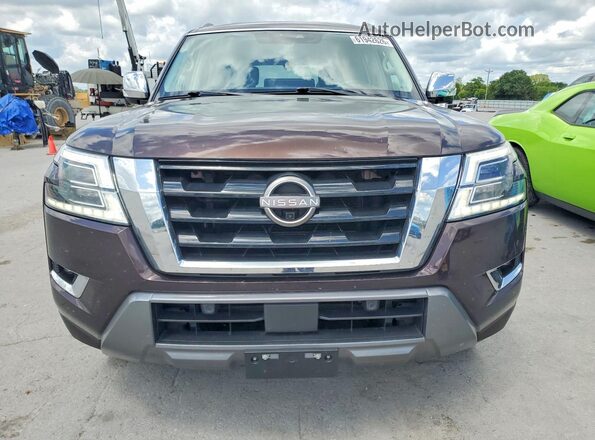 JN8AY2DB1M9793173 2021 NISSAN ARMADA Brown Vista frontal