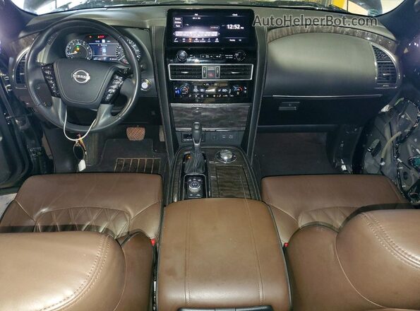 JN8AY2DB4N9810873 2022 NISSAN ARMADA Black წინა პანელის ხედი