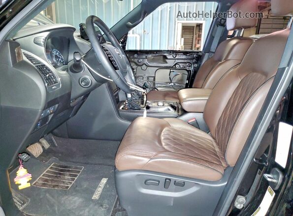 JN8AY2DB4N9810873 2022 NISSAN ARMADA Black წინა სალონის ხედი