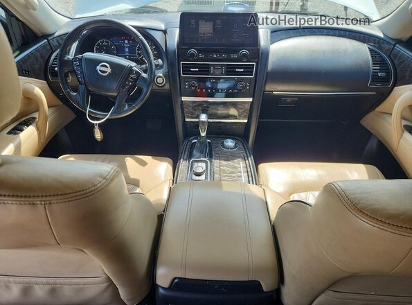 JN8AY2DB5M9790051 2021 NISSAN ARMADA White წინა პანელის ხედი
