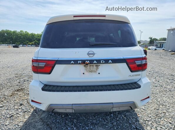JN8AY2DB5M9790051 2021 NISSAN ARMADA White უკანა ხედი