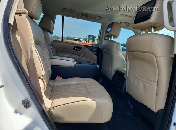 JN8AY2DB5M9790051 2021 NISSAN ARMADA White უკანა სალონის ხედი