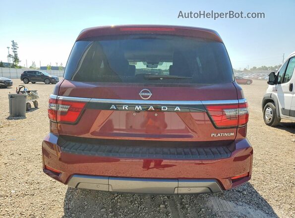 JN8AY2DB6N9810213 2022 NISSAN ARMADA Красный Вид сзади