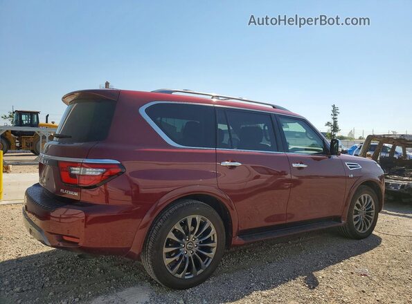 JN8AY2DB6N9810213 2022 NISSAN ARMADA Красный Задняя правая четверть