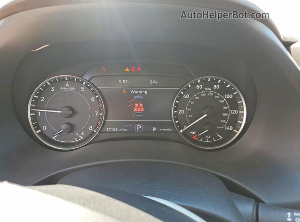 JN8AY2DB6N9810213 2022 NISSAN ARMADA Красный Вид щитка приборов