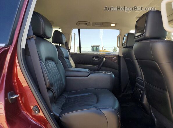 JN8AY2DB6N9810213 2022 NISSAN ARMADA Красный Вид задней части салона