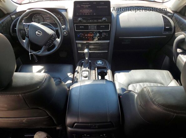 JN8AY2DB6N9810213 2022 NISSAN ARMADA Красный Вид панели приборов