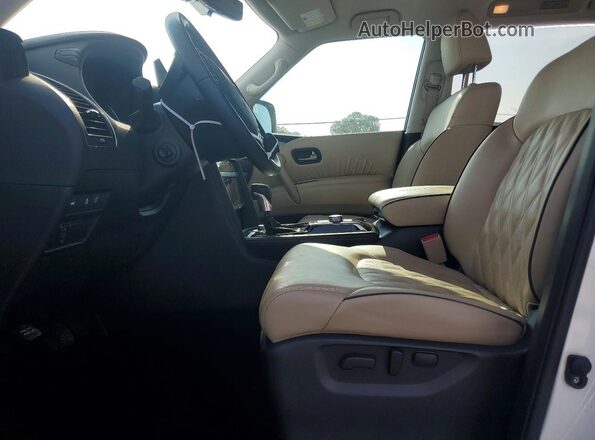JN8AY2DB7R9852055 2024 NISSAN ARMADA White Widok wnętrza z przodu