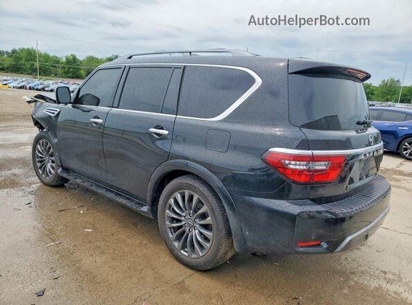JN8AY2DB8M9790528 2021 NISSAN ARMADA Black Rear left