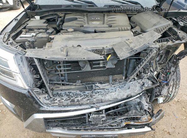JN8AY2DB8M9790528 2021 NISSAN ARMADA Black Engine compartment view
