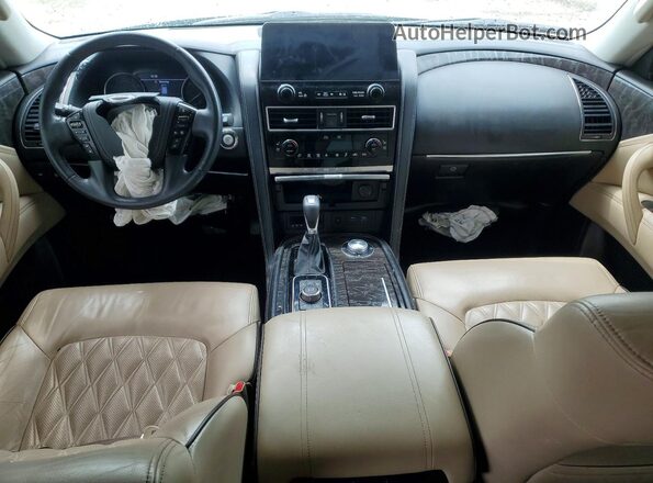 JN8AY2DB8M9790528 2021 NISSAN ARMADA Black Dashboard view