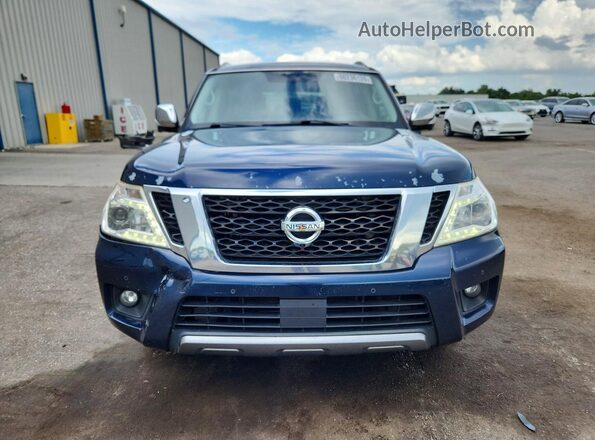 JN8AY2NC1K9583404 2019 NISSAN ARMADA Синий Вид спереди