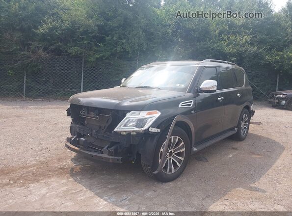 JN8AY2NC2KX509601 2019 NISSAN ARMADA Black წინა მარცხენა ხედი სამი მეოთხედიდან