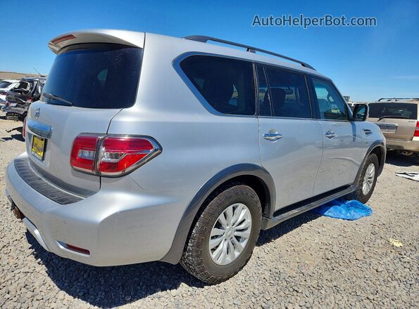 JN8AY2NC4H9503618 2017 NISSAN ARMADA Серебряный Задняя правая четверть
