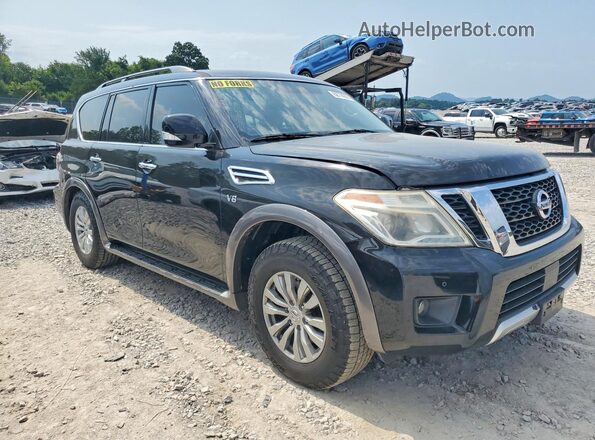 JN8AY2NC4H9506969 2017 NISSAN ARMADA Черный Передняя правая четверть