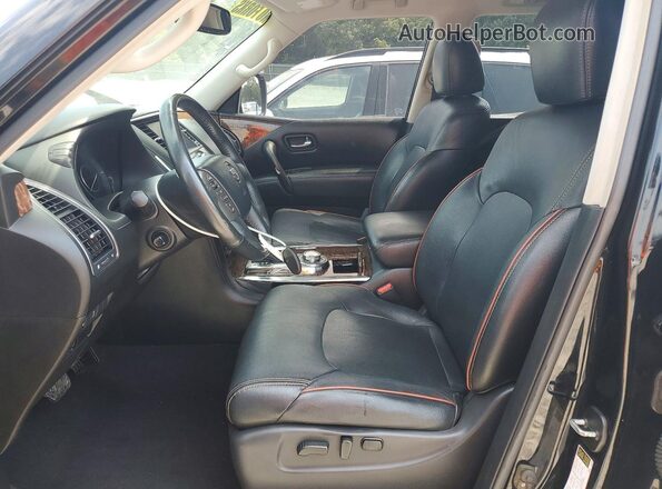 JN8AY2NC4H9506969 2017 NISSAN ARMADA Черный Вид салона спереди