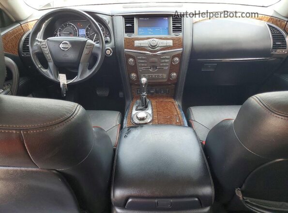 JN8AY2NC4H9506969 2017 NISSAN ARMADA Черный Вид панели приборов