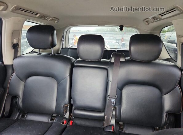 JN8AY2NC8KX511465 2019 NISSAN ARMADA Black Widok tylnych siedzeń