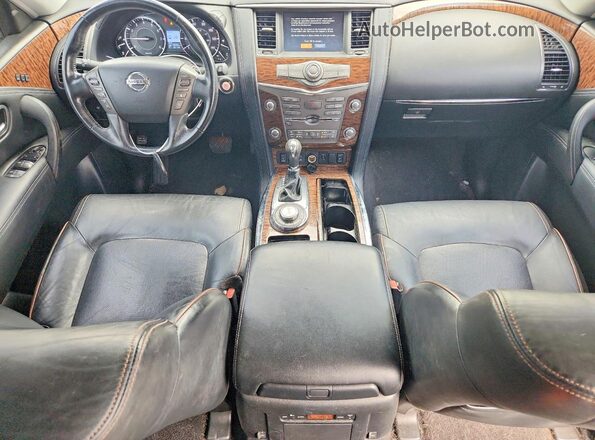 JN8AY2NC8KX511465 2019 NISSAN ARMADA Black Widok deski rozdzielczej