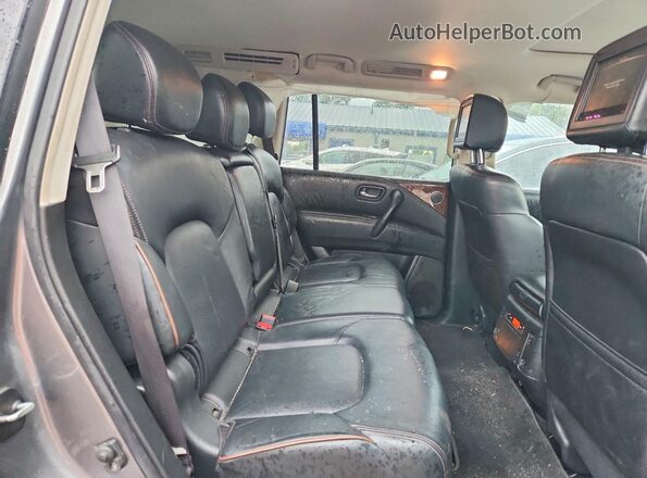 JN8AY2NC8L9617470 2020 NISSAN ARMADA Gray Вид задньої частини салону