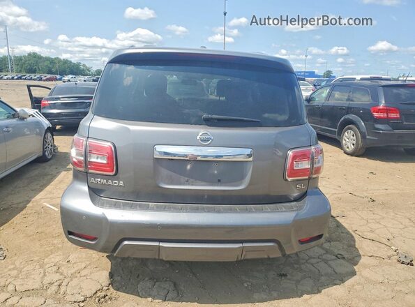 JN8AY2NC9L9619664 2020 NISSAN ARMADA Серый Вид сзади