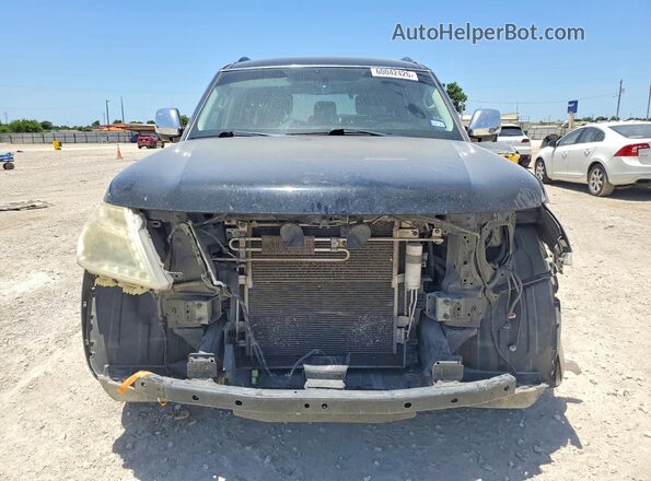 JN8AY2ND2J9052137 2018 NISSAN ARMADA Black Widok z przodu
