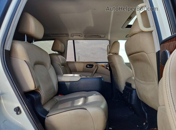 JN8AY2ND2K9085771 2019 NISSAN ARMADA White Вид задньої частини салону
