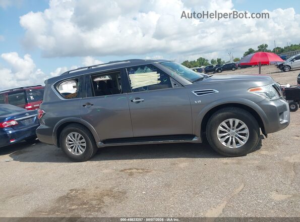 JN8AY2ND2KX008989 2019 NISSAN ARMADA Gray უკანა სალონის ხედი