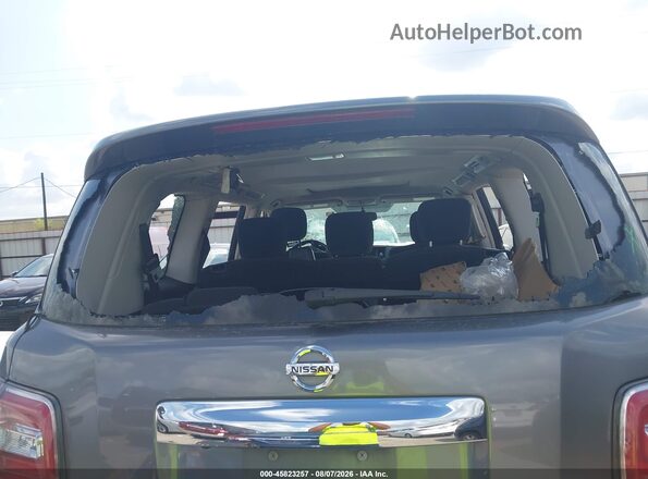 JN8AY2ND2KX008989 2019 NISSAN ARMADA Gray წინა ხედი
