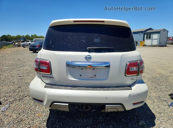 JN8AY2ND2LX015894 2020 NISSAN ARMADA White უკანა ხედი