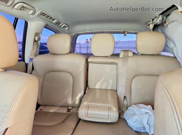 JN8AY2ND2LX015894 2020 NISSAN ARMADA White უკანა სავარძლების ხედი