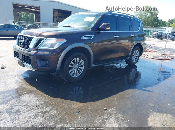 JN8AY2ND3H9006732 2017 NISSAN ARMADA Коричневый Передняя левая четверть