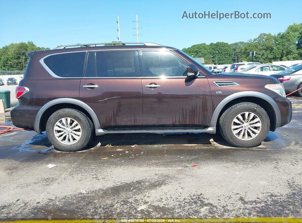 JN8AY2ND3H9006732 2017 NISSAN ARMADA Коричневый Вид задней части салона