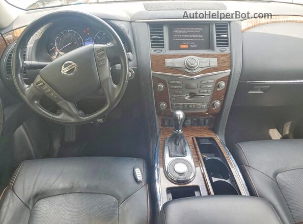 JN8AY2ND5KX009361 2019 NISSAN ARMADA Gray Առջևի վահանակի տեսք