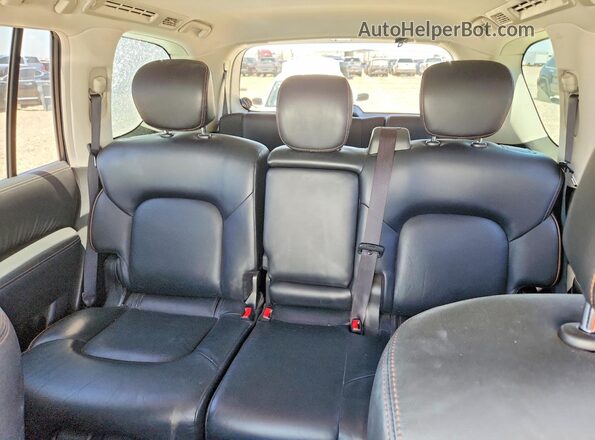 JN8AY2ND7J9051047 2018 NISSAN ARMADA Silver Вид задніх сидінь