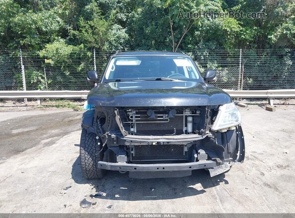 JN8AY2ND7J9057883 2018 NISSAN ARMADA Черный Вид спереди