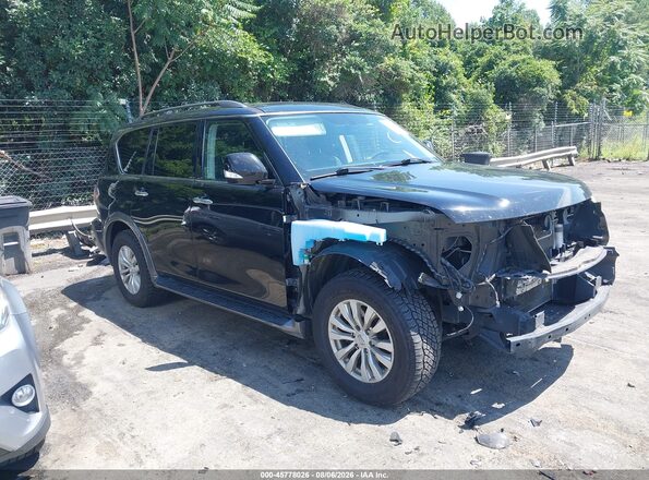 JN8AY2ND7J9057883 2018 NISSAN ARMADA Черный Панорамный вид салона 360°