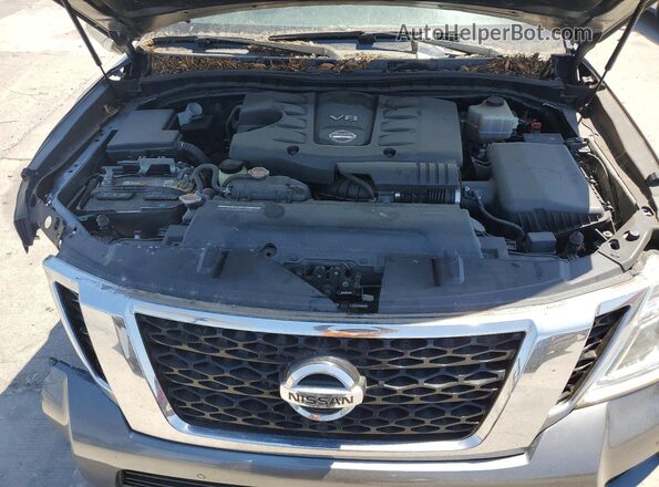 JN8AY2ND8JX001091 2018 NISSAN ARMADA Серый Вид задней части салона