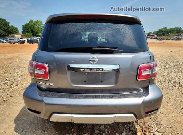 JN8AY2NDXH9008185 2017 NISSAN ARMADA Gray Вид ззаду
